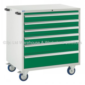 Euroslide Storage Cabinet Mobile 6 Drawers